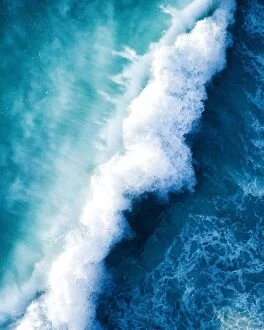 Merr Watson Aerial Landscapes Collection: Ocean Collision