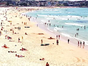 Bondi Beach Prints: Off to the Beach