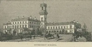 Images Dated 28th August 2023: Old engraved illustration of Government House is the official residence of the governor of Victoria