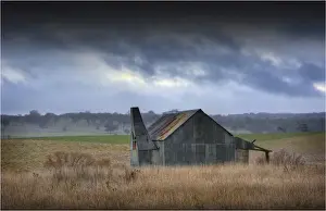 Shed Prints: Old farm building, Sutton, New South Wales, Australia