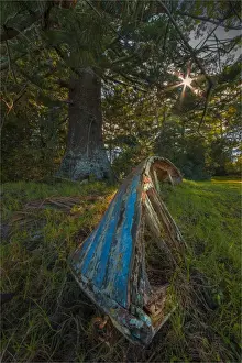 Old Lighter boat rotting away on Norfolk Island