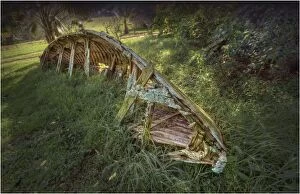 Images Dated 26th October 2012: Old Lighter boat rotting away on Norfolk Island