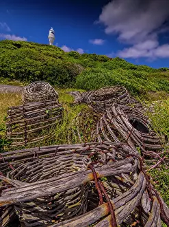Images Dated 2022 December: Old Lobster pots in Currie Harbour, King Island, Bass Strait, Tasmania, Australia