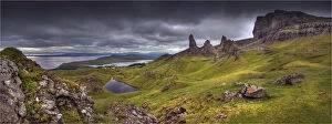 Images Dated 26th June 2013: Old man of Storre, Isle of Skye, Inner Hebrides, Scotland