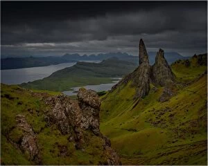 Images Dated 26th June 2013: Old man of Storre, Isle of Skye, Inner Hebrides, Scotland