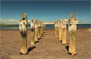 The old pier at Lillies beach on Flinders Island, Bass Strait, Tasmania, Australia