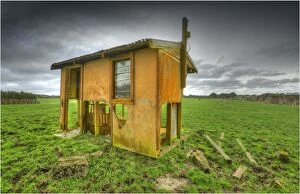 Images Dated 31st July 2012: Old Pumping shed in a rural setting on King Island, Bass Strait, Tasmania, Australia