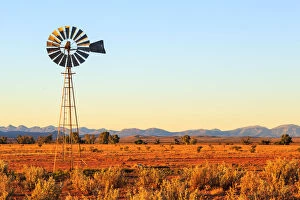 John White Photos Collection: Outback windmill. Flinders Ranges. Australia