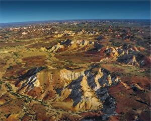 Images Dated 28th July 2011: The Painted hills, an area of outstanding natural beauty in the arid region of Anna Creek