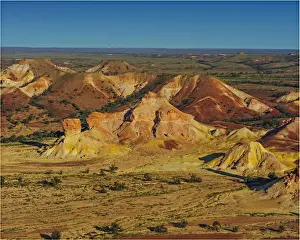 Images Dated 28th July 2011: The Painted hills, an area of outstanding natural beauty in the arid region of Anna Creek
