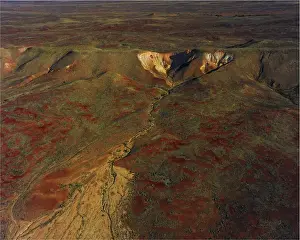 Images Dated 28th July 2011: The Painted hills, an area of outstanding natural beauty in the arid region of Anna Creek