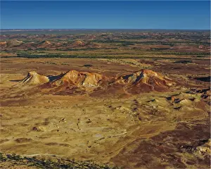 The Painted hills, an area of outstanding natural beauty in the arid region of Anna Creek, outback South Australia