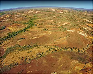 Images Dated 28th July 2011: The Painted hills, an area of outstanding natural beauty in the arid region of Anna Creek