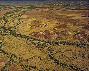 The Painted hills, an area of outstanding natural beauty in the arid region of Anna Creek, outback South Australia