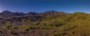 A panorama of the Glass Range, Flinders Ranges national park, South Australia