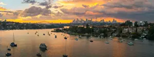 Business Prints: Panorama shot of Sydney