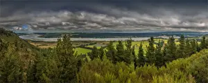 Ravine Prints: Panorama of the Waimakariri River gorge and surrounding countryside