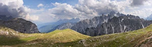 Images Dated 12th August 2017: Panoramic landscape during the way to Tre Cime, Dolomite - Italy