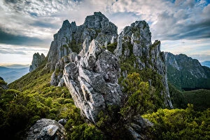 Images Dated 17th March 2016: Four Peaks area in Eastern Arthur Range, Southwest Tasmania