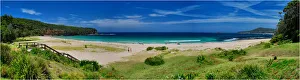 Pebble beach panorama, north Turros, New South Wales, Australia Pebble beach panorama, north Turros, New South Wales, Australia