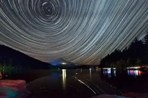 Perseid Meteor Shower Star Trails