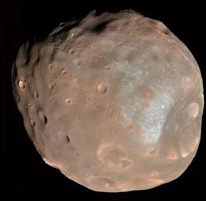 Images Dated 17th August 2020: Phobos, the larger of Mars two moons