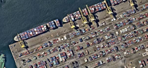 Nearmap Collection: Pier, Boats, sea container, Friendship, Port Botany New South Wales, Australia