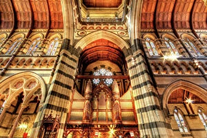 Buildings and Architecture Puzzles Collection: The Pipe Organ of St Pauls Cathedral in Melbourne, Victoria, Australia