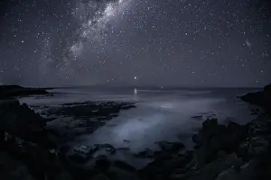 John White Photos Prints: Planet Mars rising in the east