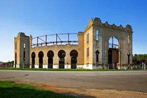 Historical Prints: Plaza De Toros Real De San Carlos in Colonia del Sacramento, Uruguay, South America