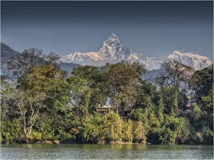 1970 1979 Prints: Pokhara lake, Western Himalayas, Nepal