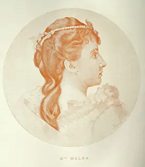 Images Dated 2022 September: Portrait of Nellie Melba, Australian operatic soprano, Opera singer, 1890s, 19th Century