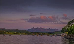 Images Dated 4th July 2015: Portree dusk, Isle of Skye, Scotland, United Kingdom