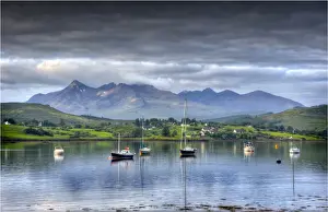 Portree harbour view, Isle of Skye, Inner Hebrides, Scotland