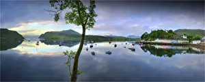 Inner Hebrides Prints: Portree harbour view, Isle of Skye, Inner Hebrides, Scotland