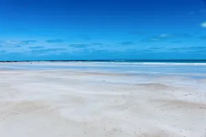 Broome Prints: Pristine white sand of Cable Beach edged by the stunning turquoise water