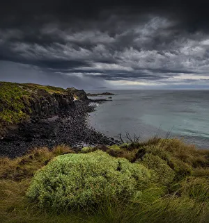 Pyramid Rock coastline and an approaching summer storm, Phillip Island, Bass coast, Victoria, Australia Pyramid Rock coastline and an approaching summer storm, Phillip Island, Bass coast, Victoria, Australia