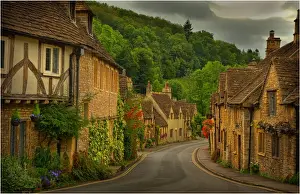 The quaint, historic and picture-book village of Castle Combe, Wiltshire, England
