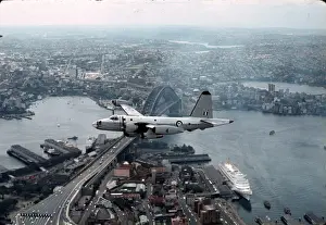 RaF Neptune over Sydney Harbour, March 1965