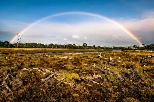 Images Dated 15th May 2016: Rainbow at Encampment Cove, Maria Island, Tasmania