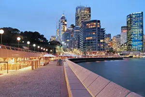 Street Light Prints: Rainy / cloudy Sydney, circular quay