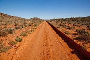 Red dusty outback road. South Australia