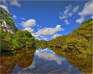 Reflections at Ettricks Lagoon, King Island Tasmania