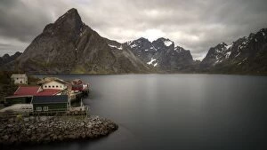 Images Dated 24th May 2014: Reine village and Lofoten Archipelago mountains