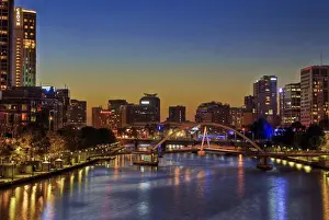 Yarra River Prints: River with skyline