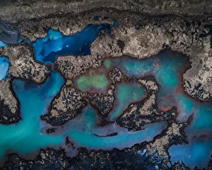 Rock pools, Eyrarbakki, Iceland Rock pools, Eyrarbakki, Iceland