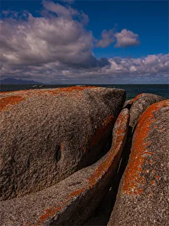 Rocks with Lichen, Sawyers bay, Flinders Island, Bass Straight, Tasmania Rocks with Lichen, Sawyers bay, Flinders Island, Bass Straight, Tasmania