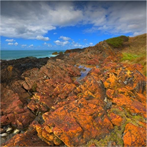 Rocky coastline British Admiral beach, King Island Bass Strait, Tasmania, Australia Rocky coastline British Admiral beach, King Island Bass Strait, Tasmania, Australia