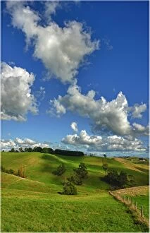 Images Dated 7th January 2013: The rolling countryside in south Gippsland near the town of Fish Creek, Victoria