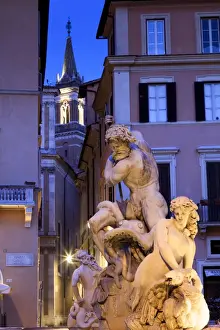 Cultures Prints: Rome, Navona square